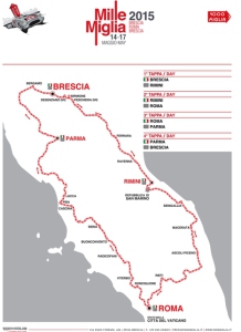 Cartina Mille Miglia 2015