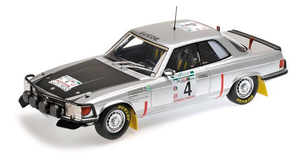 Modellino Mercedes-Bens 450 SLC 5.0 – Rally di Bandama del 1979.