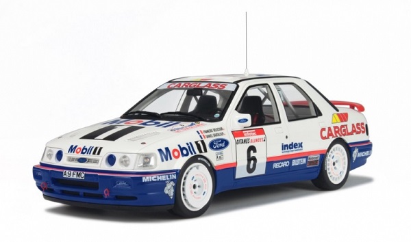 Modellino Ford Sierra Cosworth del Tour de Corse del 1992.