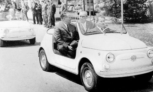 Una particolare 500 Jolly Ghia all’asta.
