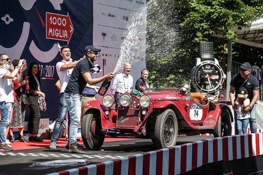 Alla Mille Miglia 2017 bissano la vittoria Vesco e Guerini.