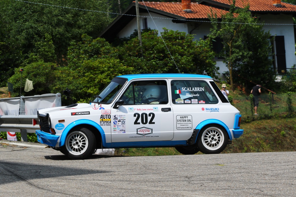 Trofeo A112 Abarth Yokohama: la prima di Scalabrin al Lana.