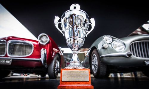 La Fiat 8V premiata alla 36° Cesana Sestriere 2017.