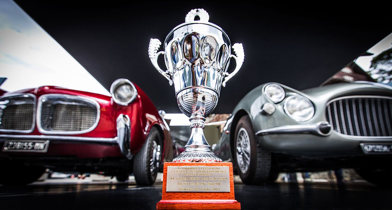 La Fiat 8V premiata alla 36° Cesana Sestriere 2017.