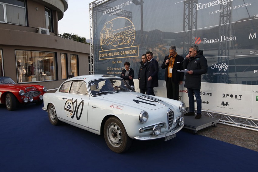 Una Lancia Aprilia del 1939 vince la Coppa Milano-Sanremo 2018.