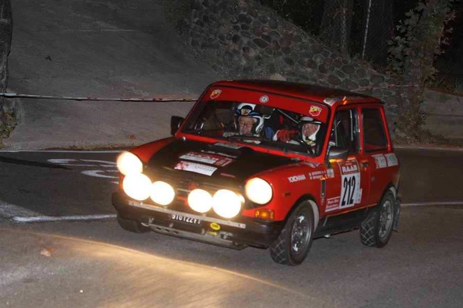 14 piccole A112 Abarth del Trofeo al R.A.A.B.