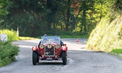 Vesco e Guerini su Alfa Romeo 6C Top Car alla XVIII Città di Lumezzane.
