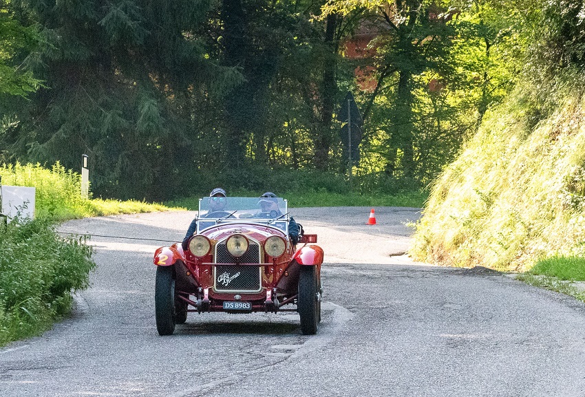 Vesco e Guerini su Alfa Romeo 6C Top Car alla XVIII Città di Lumezzane.