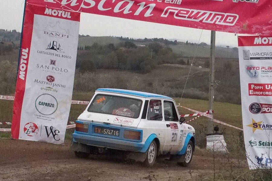 Trofeo A112 Abarth Yokohama: Scalabrin si aggiudica la “Coppa Terra ” al Tuscan Rewind.
