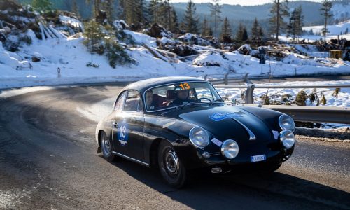 Barcella-Ghidotti su Porsche 356 C Coupé del 1963 vincono la Winter Marathon 2019.