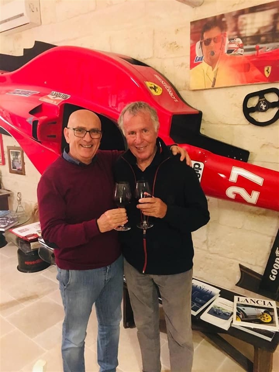 Il campione italiano di regolarità Mario Passanante alla corte di Cesare Fiorio.