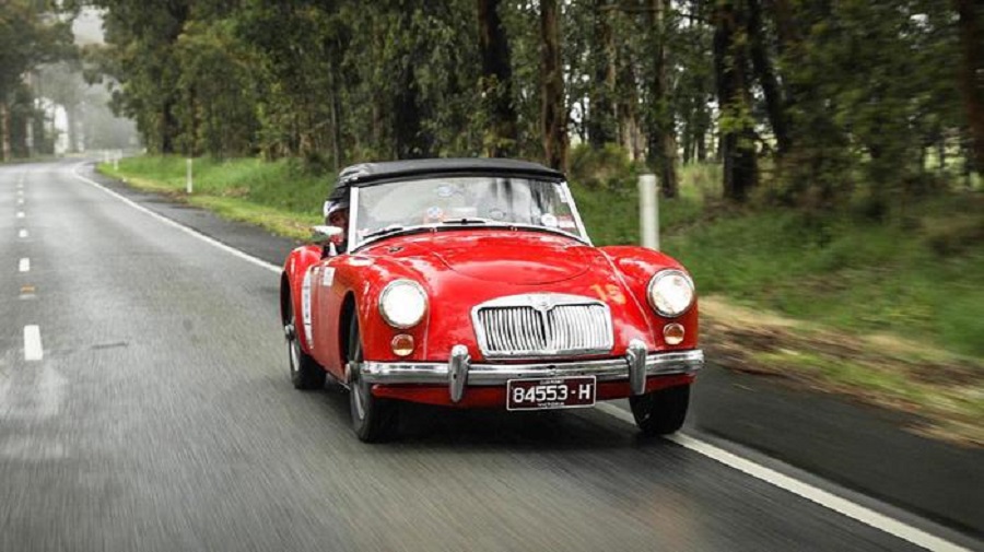 Targa Florio Australian Tribute, primi Pizzuto Vagliani su MG A del 1961.