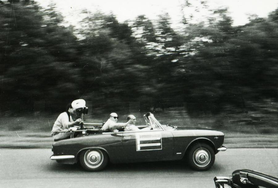 Fangio testimonial d’occasione per il Cinturato Pirelli.