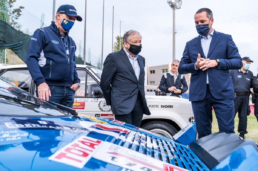 Il Presidente FIA Jean Todt visita il Rallylegend.