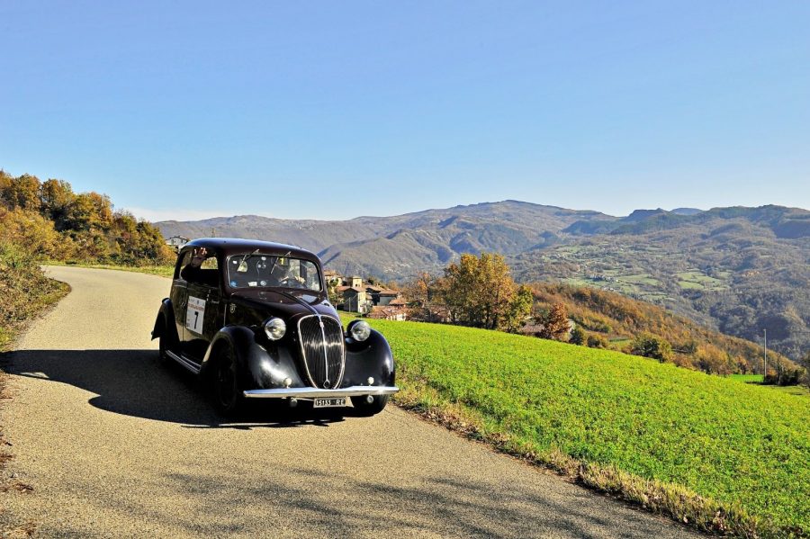 Il Circuito delle Valli Piacentine a Franco Spagnoli e Roberto Rossoni su Fiat 508 C.
