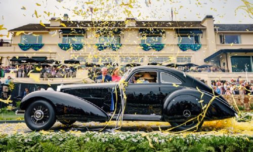 Mercedes 540K Autobahn Kurier vince Concorso di Pebble Beach.