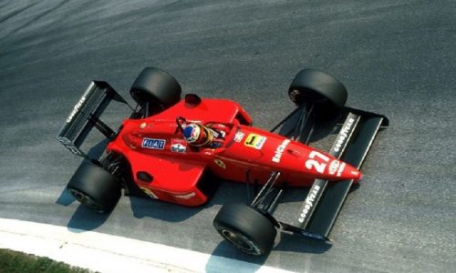 Curva parabolica autodromo di Monza intitolata a Alboreto.
