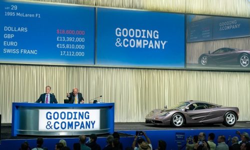 Aste a Monterey: record per una McLaren F1.