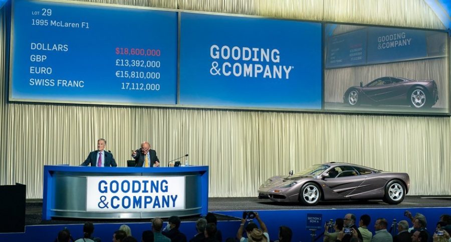 Aste a Monterey: record per una McLaren F1.
