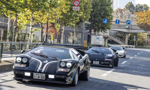 Lamborghini, in Giappone la festa per i 50 anni di Countach.