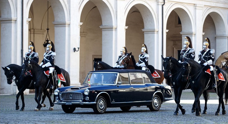 La Lancia Flaminia si prepara per il nuovo presidente.