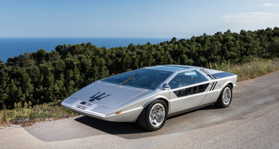 Maserati Boomerang, la one-off di Giugiaro fu presentato nel 1972.