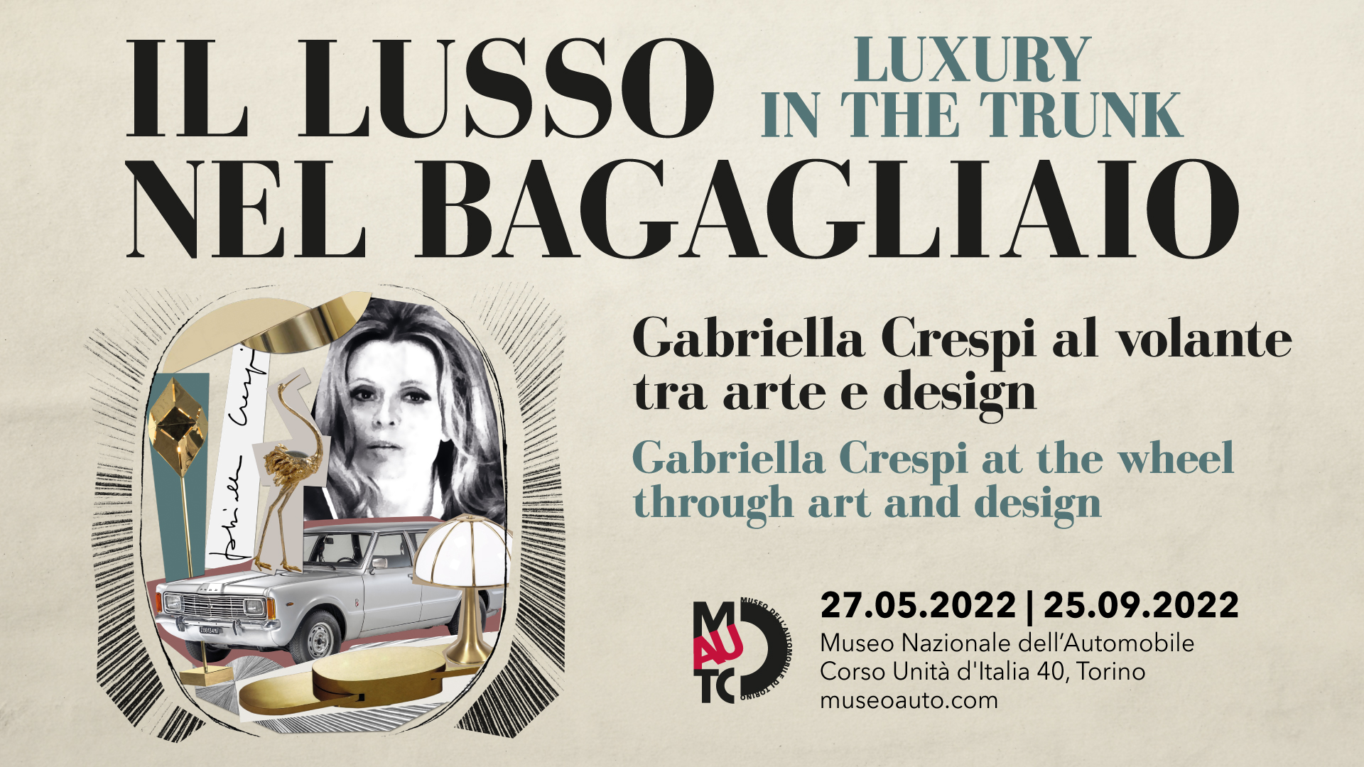 IL LUSSO NEL BAGAGLIAIO. Gabriella Crespi al volante tra arte e design