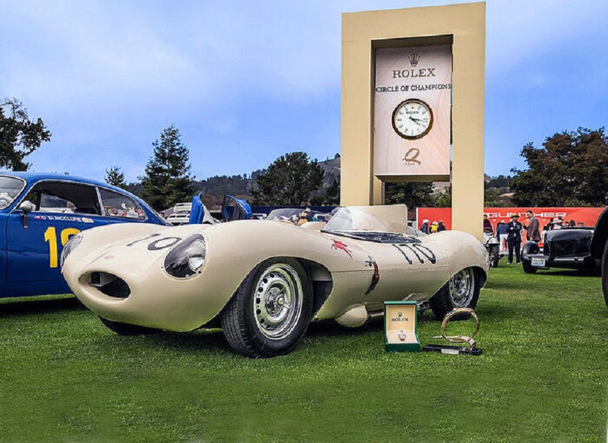 Jaguar D-Type ‘best of show’ al Quail Motorsports Gathering.