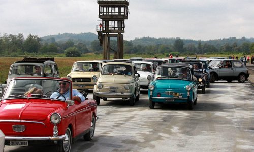 Le Autobianchi in pista a Morano Po.