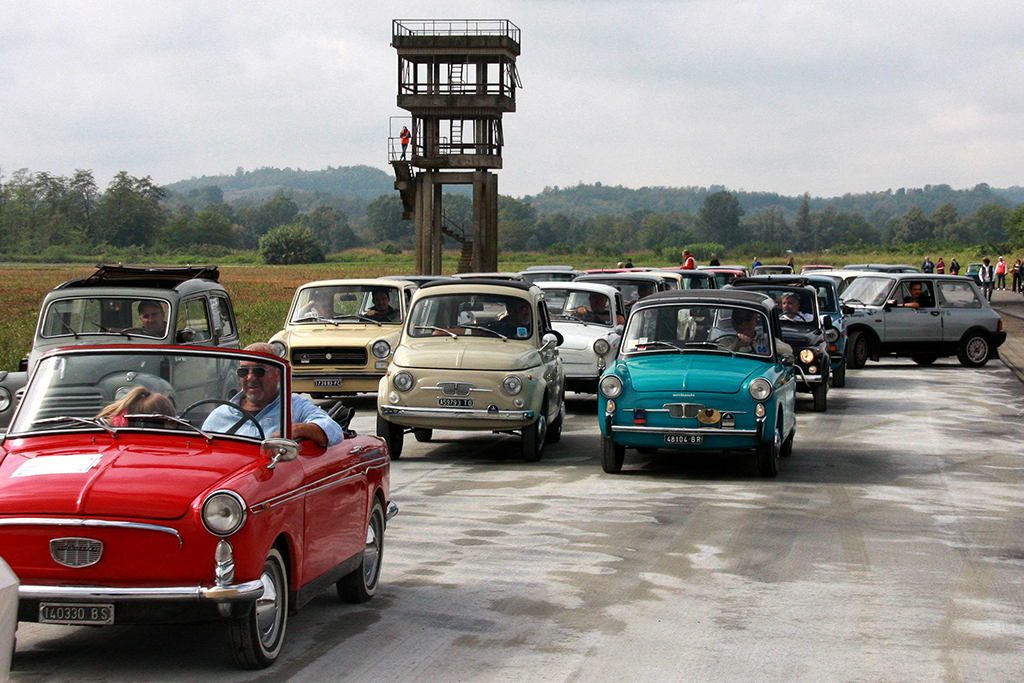 Le Autobianchi in pista a Morano Po.