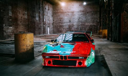 Andy Warhol, sua versione di Bmw M1 in mostra.