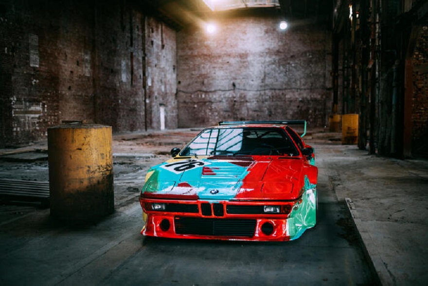 Andy Warhol, sua versione di Bmw M1 in mostra.