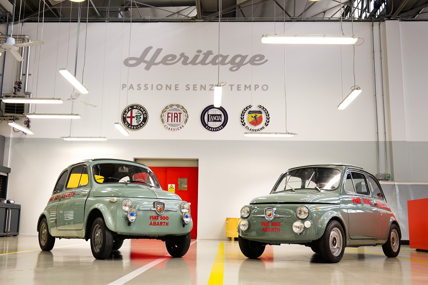 L’Heritage Stellantis svela la Abarth Classiche 500 Record Monza ’58 a Milano AutoClassica.
