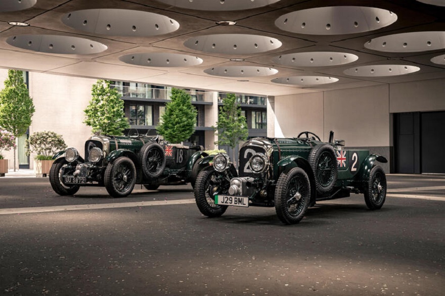 Una Bentley Blower in scala ridotta ma omologata alla strada.