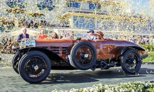Hispano-Suiza Tulipwood: la leggenda in legno che conquista Pebble Beach 2025.